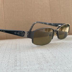 Karen Kane Women Eyeglasses Frame Black Half Rim Glasses 49[16 130